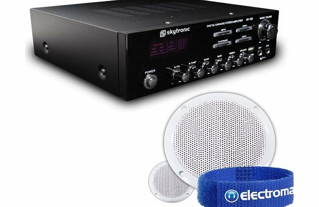 2x Adastra 5.75`` Hi-Fi Wall Speakers + Home Cinema Amplifier + Cables System 80W