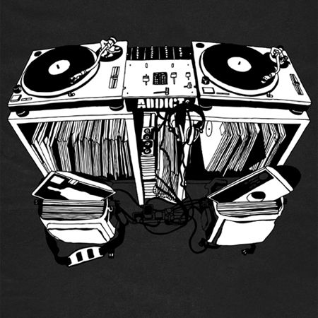 Decks Black Mens T-Shirt