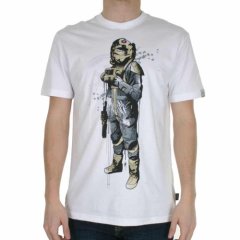 Mens Addict At-at Pilot Tee White