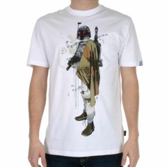 Mens Addict Boba Fett Tee White