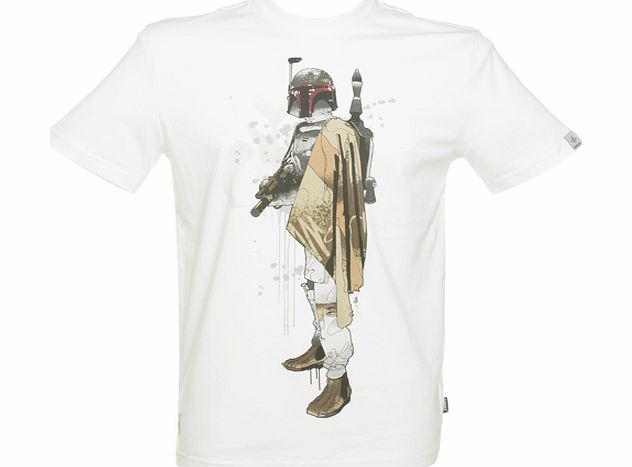 Mens White Boba Fett T-Shirt from Addict