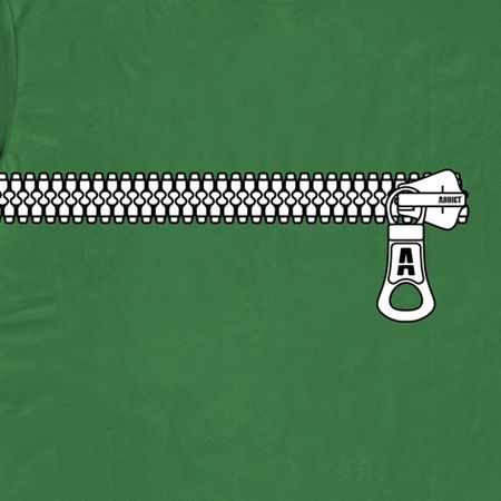 Zip Green Mens T-Shirt