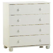 Addison 4 Drawer Chest, White