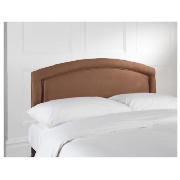 Headboard, Chocolate Faux Suede, King