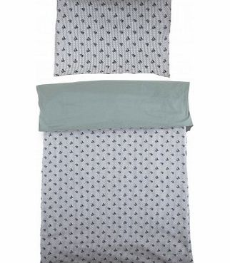 Adeline Affre Boat baby bed set - green 70x140