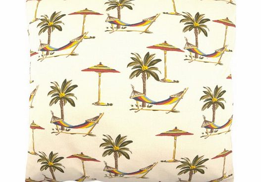 Adeline Affre Tropical Robin cushion - cream `One size