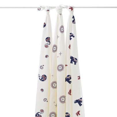 aden   anais Mela Swaddling Blankets in Bamboo fiber, black