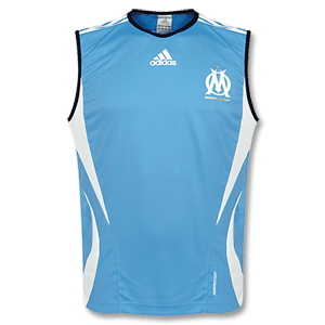 06-07 Olympic Marseille Sleeveless Jersey - Sky