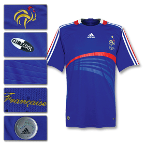 Adidas 07-08 France Home Shirt