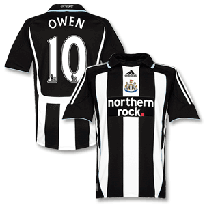 Adidas 07-09 Newcastle Home Shirt   Owen 10