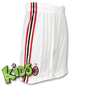 08-09 AC Milan Home/Away Short - Boys - White/Black