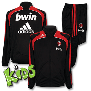 08-09 AC Milan Presentation Suit - L/S - Boys - Black