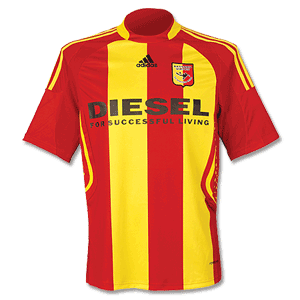 Adidas 08-09 Bassano Virtus Home Shirt - Yellow/Red