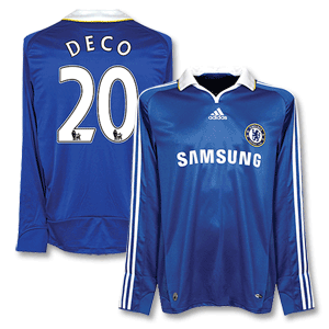 Adidas 08-09 Chelsea Home L/S Shirt   Deco 20