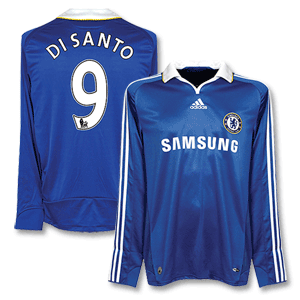 Adidas 08-09 Chelsea Home L/S Shirt   Di Santo 9