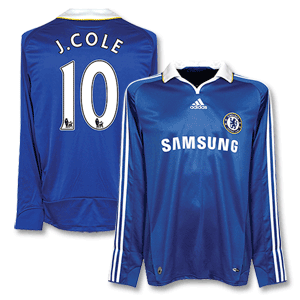 Adidas 08-09 Chelsea Home L/S Shirt   J.Cole 10