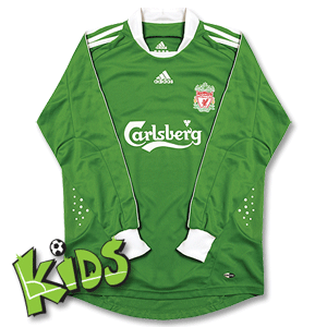 Adidas 08-09 Liverpool Away GK Shirt - Boys