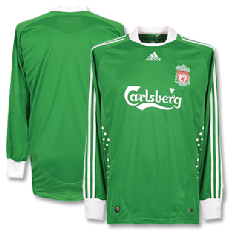 Adidas 08-09 Liverpool Away GK Shirt - Green/White