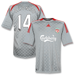 Adidas 08-09 Liverpool Away Shirt   Alonso 14