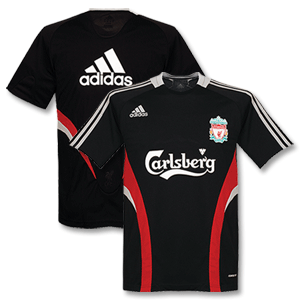 Adidas 08-09 Liverpool Training Shirt - Black/Red