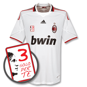 09-10 AC Milan Away Shirt + + FREE 3 Solo Per Te Patch