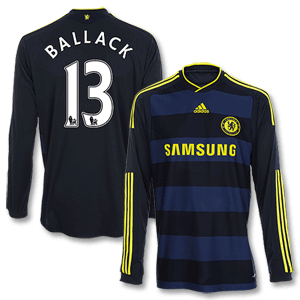 09-10 Chelsea Away L/S Shirt + Ballack No. 13