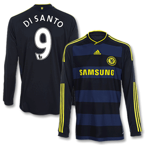 09-10 Chelsea Away L/S Shirt + Di Santo No. 9