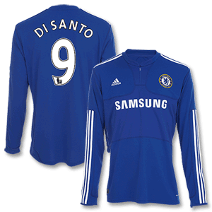 Adidas 09-10 Chelsea Home L/S Shirt   Di Santo 9