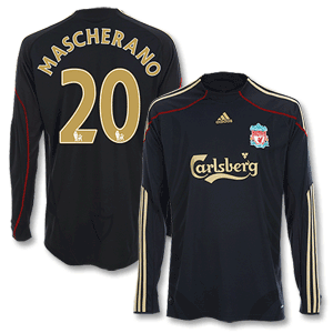 Adidas 09-10 Liverpool Away L/S Shirt   Mascherano 20
