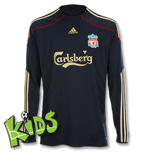 Adidas 09-10 Liverpool Away L/S Shirt - Boys