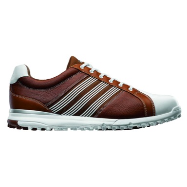 adiCROSS Tour Spikeless Golf Shoes Brown