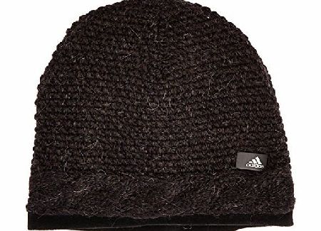 adidas  Womens Clima Heat Wool Beanie - Black/Black/Matte Silver, One Size