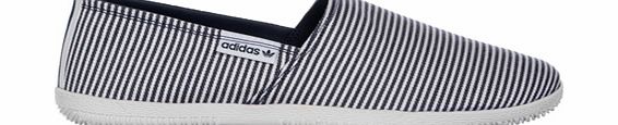 Adidrill Navy/White Striped Canvas Plimsole