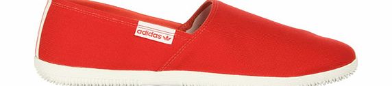 Adidrill Red Canvas Plimsole