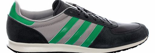 Adistar-Racer Grey/Green Nylon Trainers