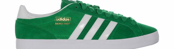 Adidas Basket Profi Lo Green/White Suede Trainers