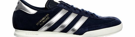 Adidas Beckenbauer Navy/Silver Suede Trainers