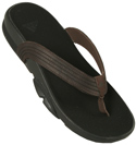 Black and Brown Flip Flops