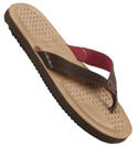 Brown Leather Flip Flops