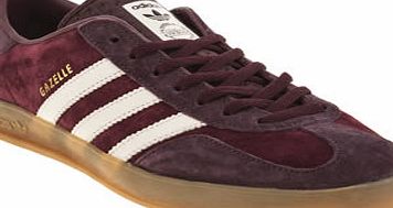 Adidas Burgundy Gazelle Indoor Trainers