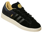 Adidas Campus II Black/Navy Suede Trainers