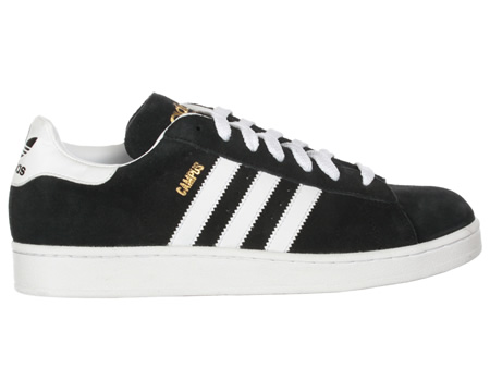 Adidas Campus II Black/White Suede Trainers