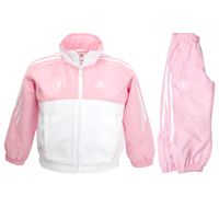 Chelsea 3 Stripe Training Tracksuit - Pink/White