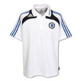 Adidas Chelsea Polo - White/Reflex Blue - S 38`/97cm Chest