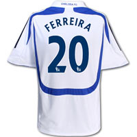 Adidas Chelsea Third Shirt 2007/08 - Kids with Ferreira