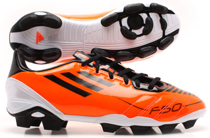 F10 TRX AG Football Boots Kids Warning/Black/White
