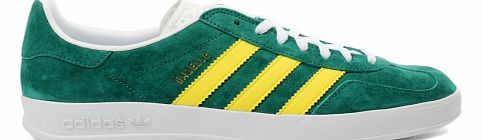 Adidas Gazelle Indoor Green/Yellow Suede Trainers