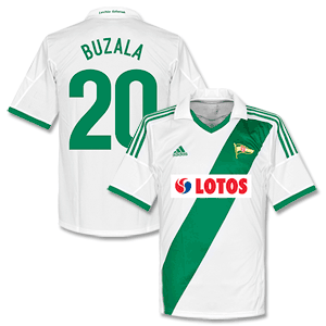 Adidas Legia Gdansk Home Buzala Shirt 2013 2014 (Fan