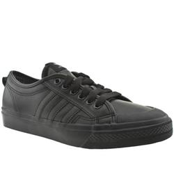 Adidas Male Nizza Lo Leather Upper in Black, White