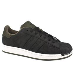 Adidas Male Superstar Ii Tlux Leather Upper in Black